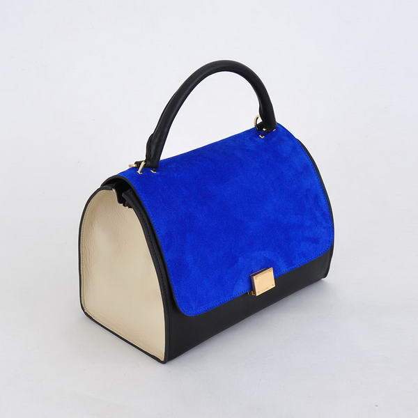 Celine Stamped Trapeze Bags - 88037 Blue and Black