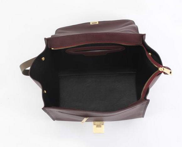 Celine Stamped Trapeze Bags - 88037 Black Bordeaux