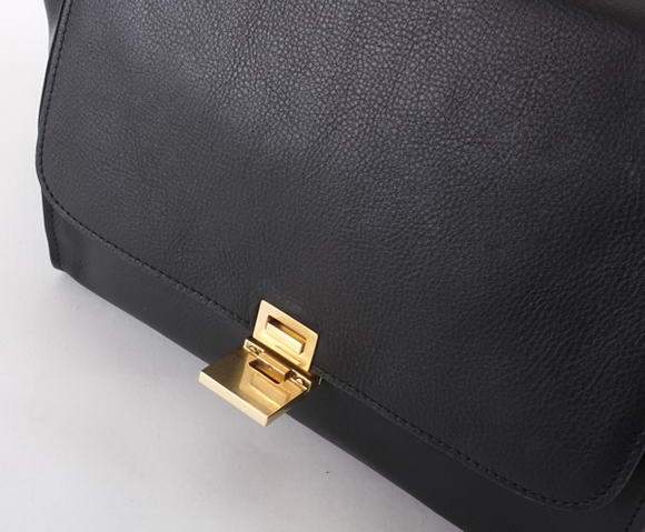 Celine Stamped Trapeze Bags - 88037 Black Calf Leather