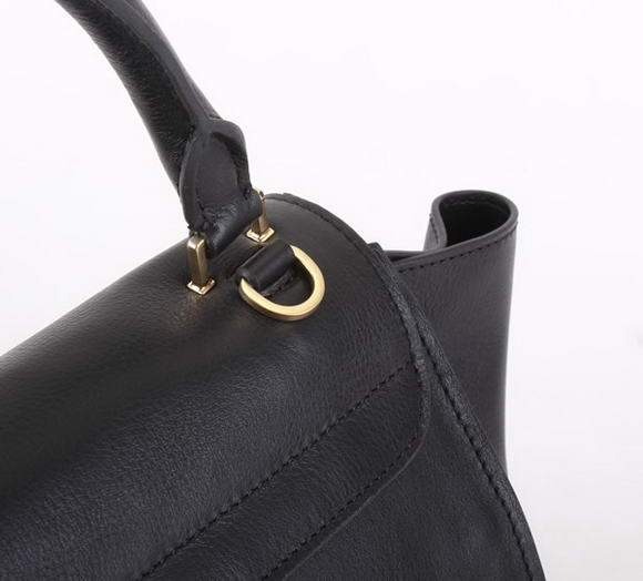 Celine Stamped Trapeze Bags - 88037 Black Calf Leather