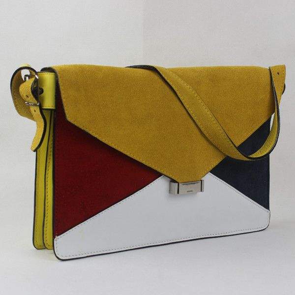 2012 New Arrival Celine Clutch Bag 18017 Yellow & White