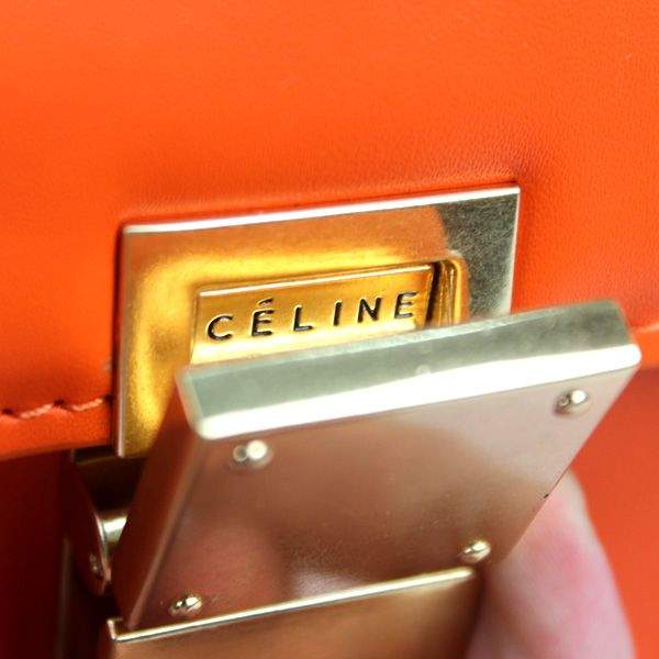 Celine Classic Box Flap Bag - 88007 Orange - Click Image to Close