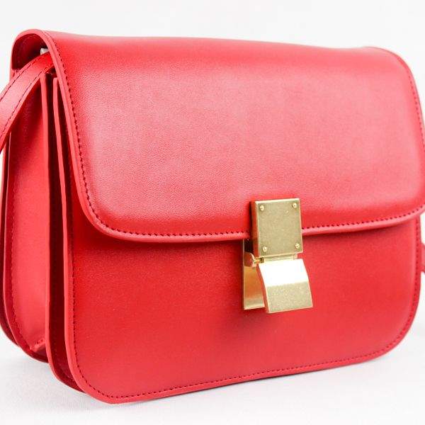 Celine Classic Box Flap Bag - 88007 Red