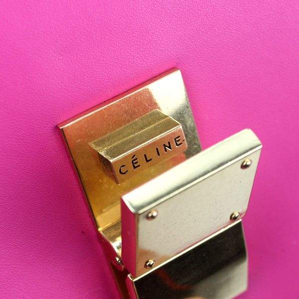 Celine Classic Box Flap Bag - 88007 Rose Red