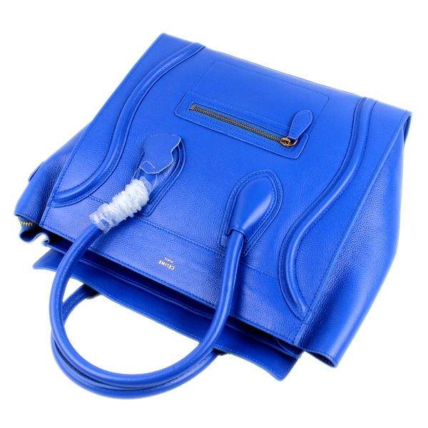 Celine Luggage Mini Tote Bag - 88017 Blue