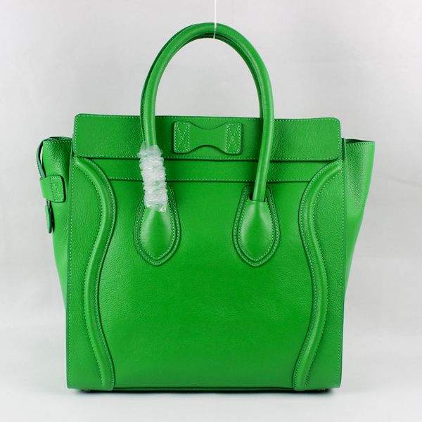 Celine Luggage Mini Tote Bag - 88017 Green
