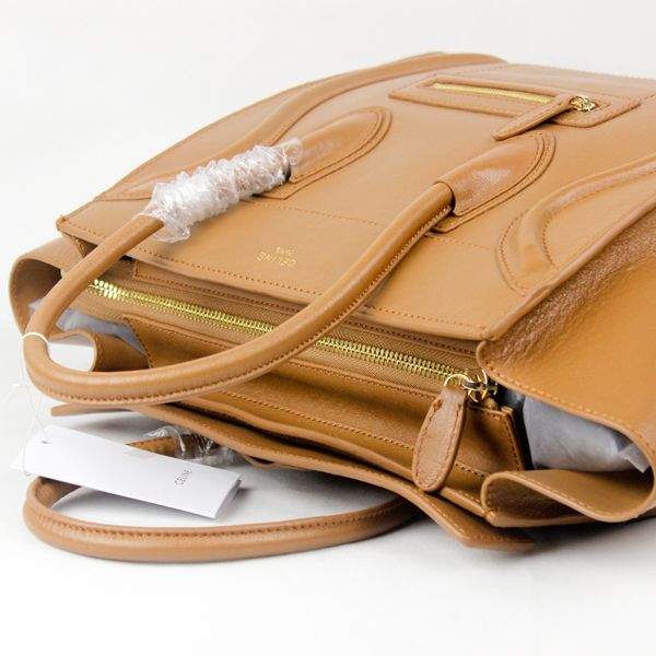 Celine Luggage Mini 30cm Tote Bag - 88022 Apricot Oil leather - Click Image to Close