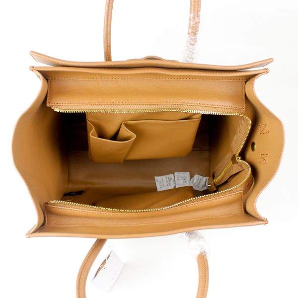 Celine Luggage Mini 30cm Tote Bag - 88022 Apricot Oil leather - Click Image to Close