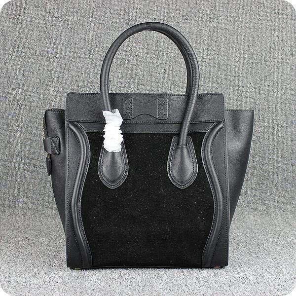 Celine Luggage Mini 30cm Tote Bag - 88022 Black Original Leather