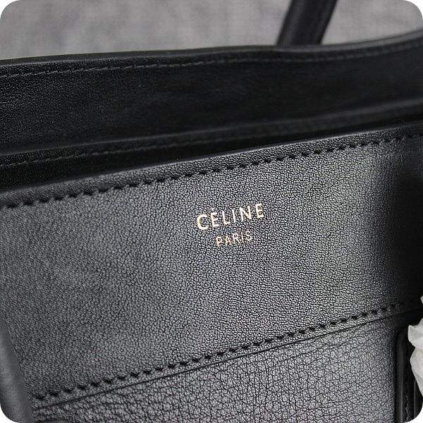 Celine Luggage Mini 30cm Tote Bag - 88022 Black Original Calf Leather