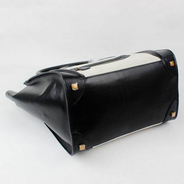 Celine Luggage Mini 30cm Tote Bag - 88022 Black & White