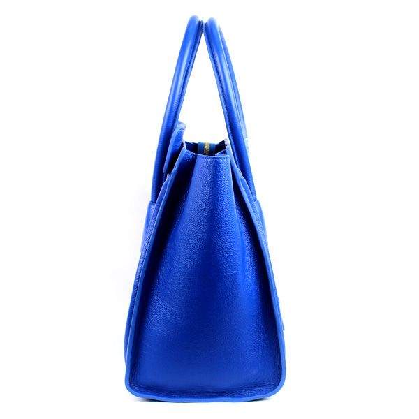 Celine Luggage Mini 30cm Tote Bag - 88022 Blue Calf Leather - Click Image to Close