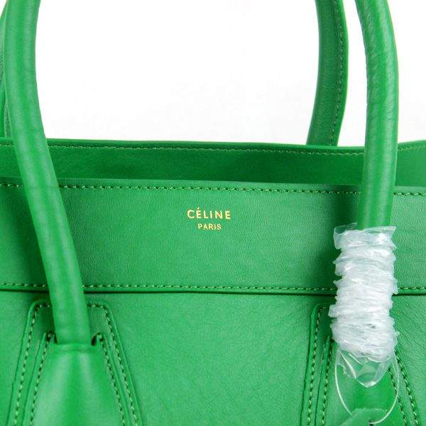 Celine Luggage Mini 30cm Tote Bag - 88022 Green Original Calf Leather