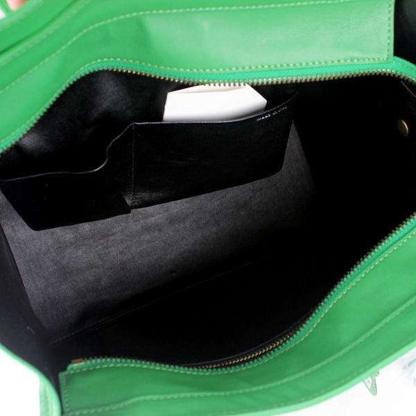 Celine Luggage Mini 30cm Tote Bag - 88022 Green Original Calf Leather