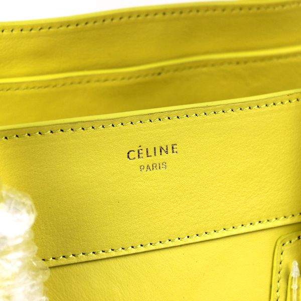 Celine Luggage Mini 30cm Tote Bag - 88022 Lemon Yellow Original Leather