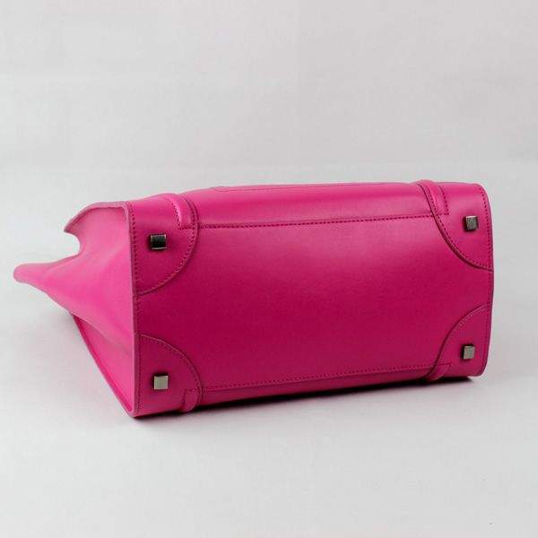 Celine Luggage Mini 30cm Tote Bag - 88022 Rose Red Original Leather