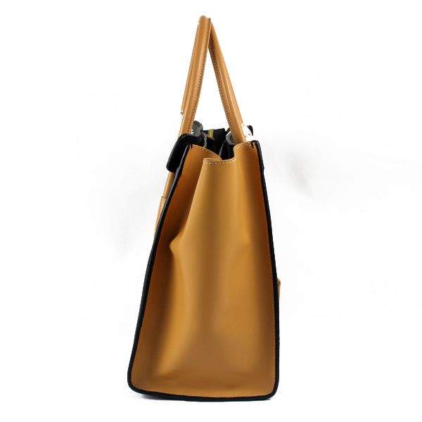 Celine Luggage Mini 30cm Tote Bag - 88022 White Croco Black & Apricot - Click Image to Close