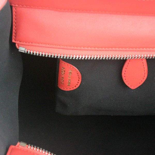 Celine Luggage Mini 30cm Tote Bag - 88022 Red Original Leather - Click Image to Close
