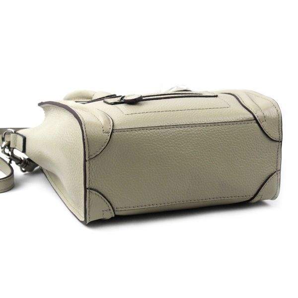 Celine Nano 20cm Luggage Leather Tote Bag - 88029 Grey