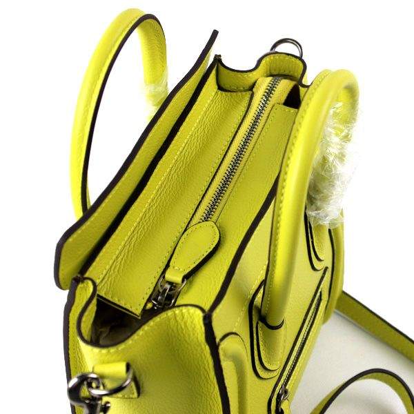 Celine Nano 20cm Luggage Leather Tote Bag - 88029 Yellow