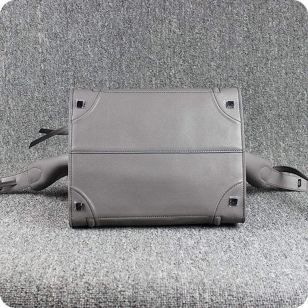 Celine Luggage Phantom Square Tote 88033 grey Original Leather - Click Image to Close