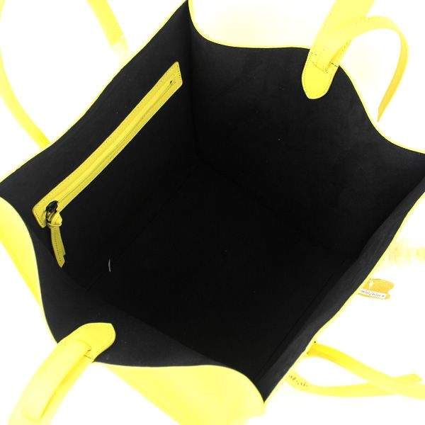 Celine Luggage Phantom Square Tote 88033 Lemon Yellow Original Leather - Click Image to Close