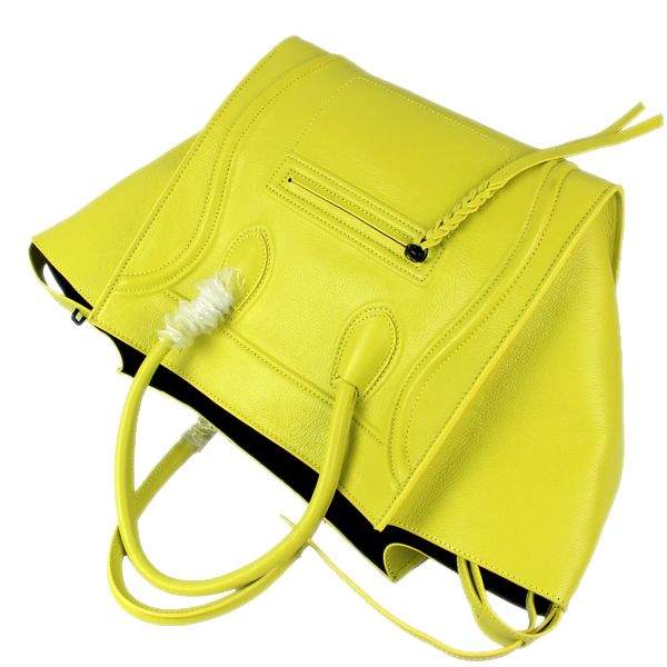 Celine Luggage Phantom Square Tote 88033 Yellow