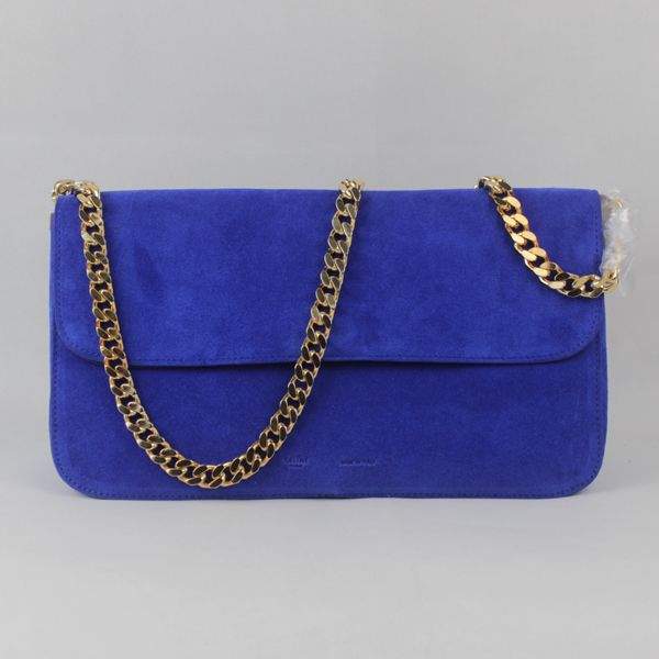Celine Gourmette Suede Leather Shoulder Bag - 88041 Blue