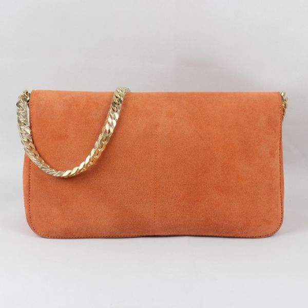 Celine Gourmette Suede Leather Shoulder Bag - 88041 Orange - Click Image to Close