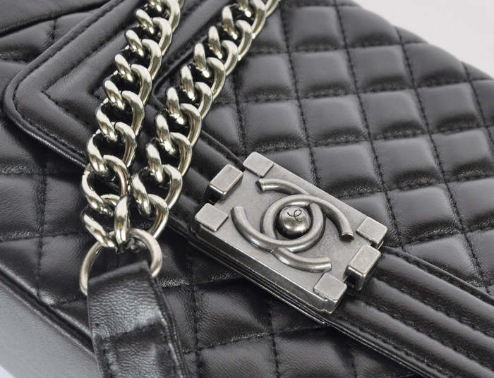 Top Quality Chanel lambskin leaterh bag 66915 black - Click Image to Close