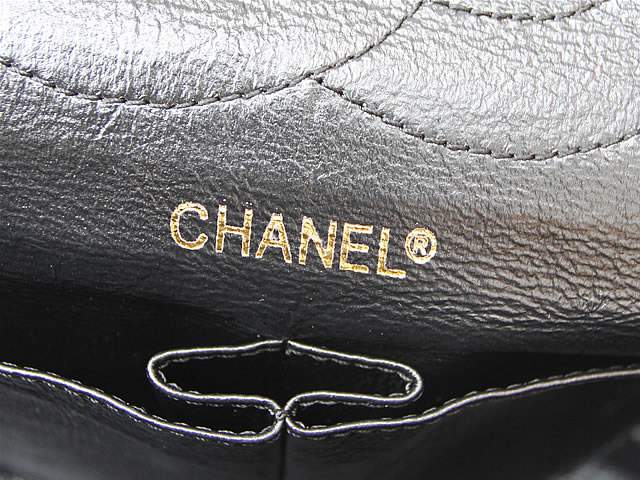 2012 New Arrival Chanel 37951 Black Lambskin Bag With Gold Hardware - Click Image to Close