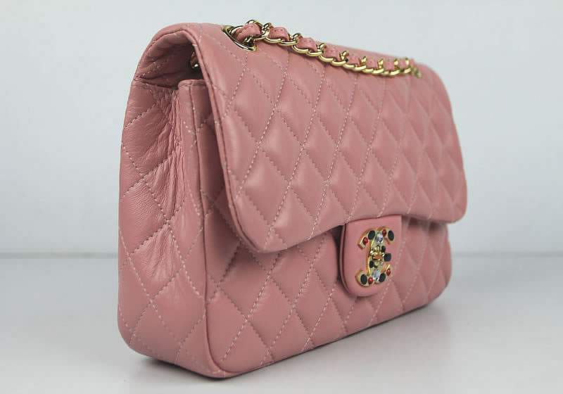2012 New Arrival Chanel 49365 Pink Lambskin Bag - Click Image to Close