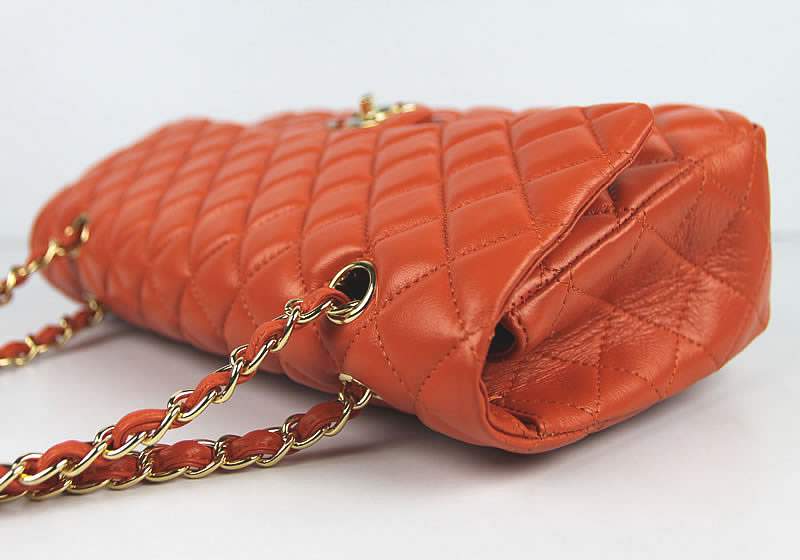 2012 New Arrival Chanel 49366 Orange Lambskin Bag - Click Image to Close