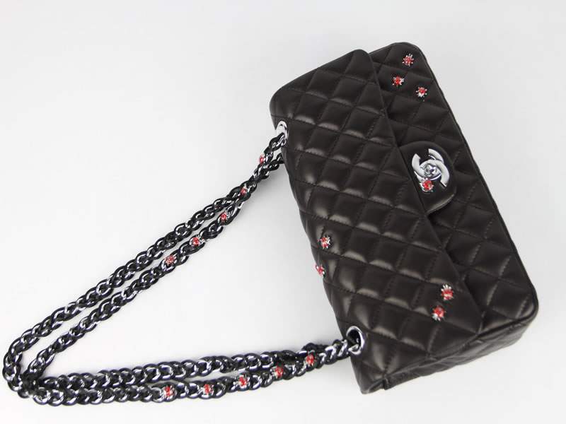 2012 Chanel Classic Flap Bag 49455 Black - Click Image to Close