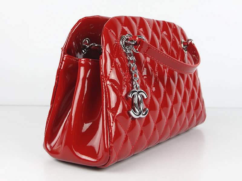 2012 New Arrival Chanel Mademoiselle Bowling Bag 49853 Red Shiny