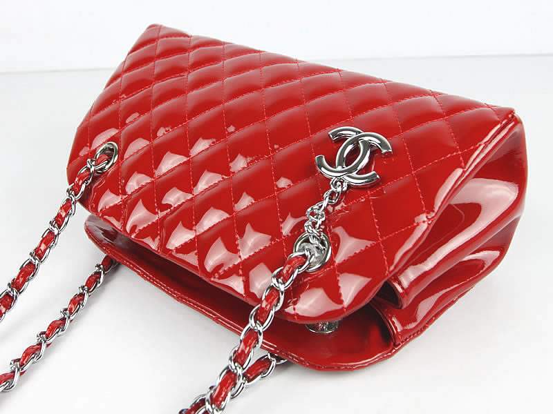 2012 New Arrival Chanel Mademoiselle Bowling Bag 49853 Red Shiny