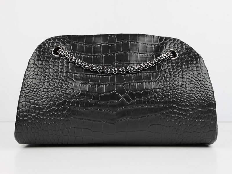 2012 New Arrival Chanel Mademoiselle Bowling Bag 49854 Blacke Cowhide Leather