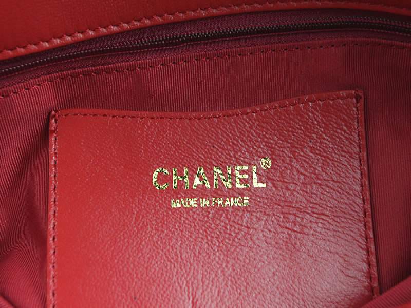2012 New Arrival Chanel Mademoiselle Bowling Bag 49854 Red Lambskin Leather - Click Image to Close