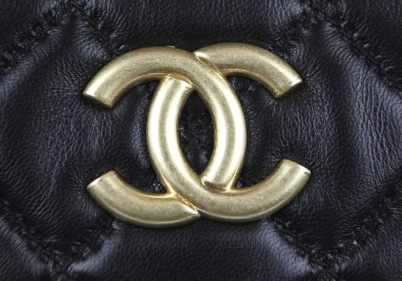 2012 New Arrival Chanel 50276 Black Lambskin Leather - Click Image to Close