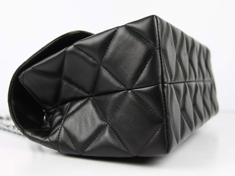 2012 New Arrival Chanel 50565 Black Lambskin Leather