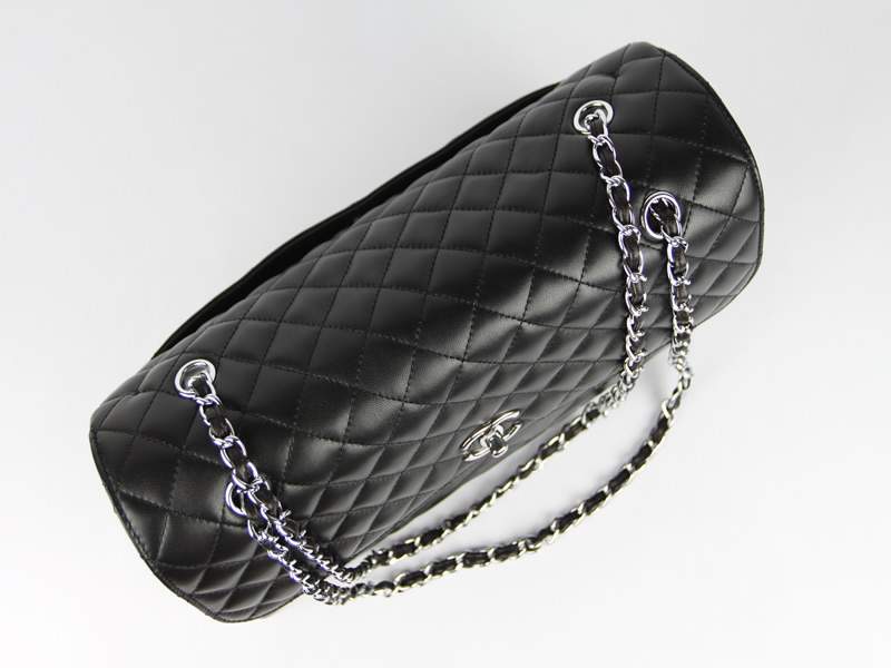 2012 New Arrival Chanel 50565 Black Lambskin Leather - Click Image to Close