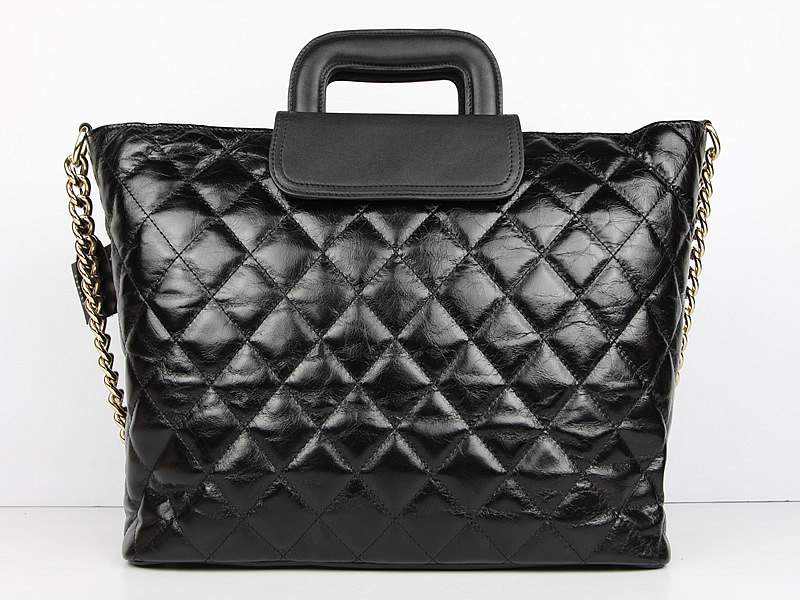 2012 New Arrival Chanel Large Tote Bag with Double Handle 60155 Black