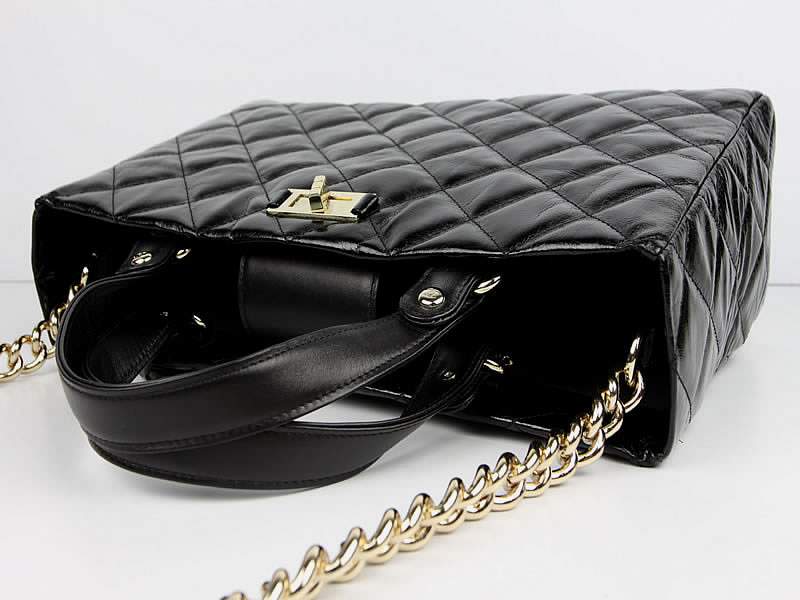 2012 New Arrival Chanel A60158 Black Calf Leather Shoulder Bags - Click Image to Close