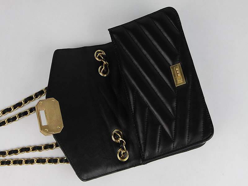 2012 New Arrival Chanel A66838 Mademoiselle Turnlock Maxi Flap Bag Black Lambskin