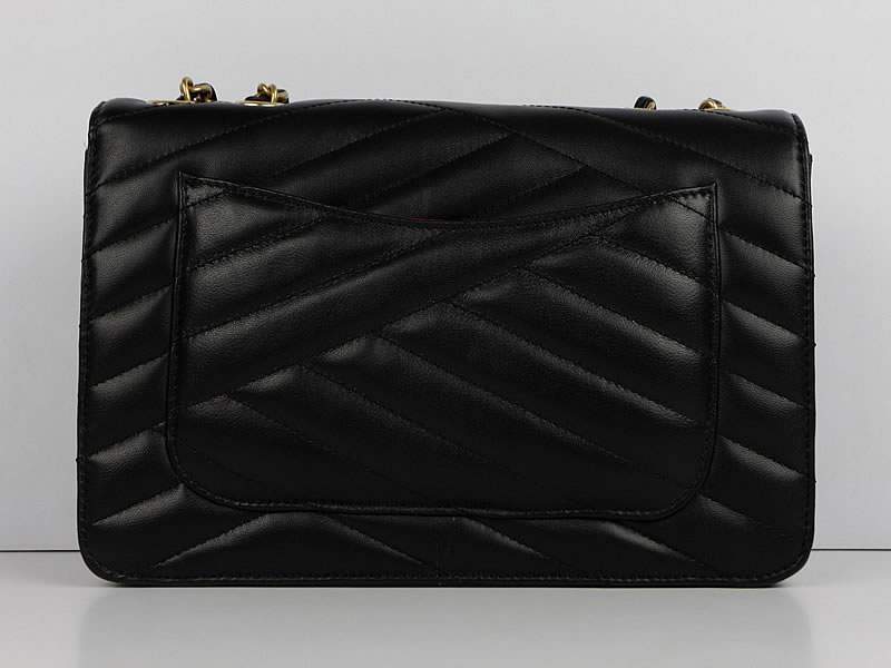 2012 New Arrival Chanel A66839 Mademoiselle Turnlock Flap Bag Black Lambskin