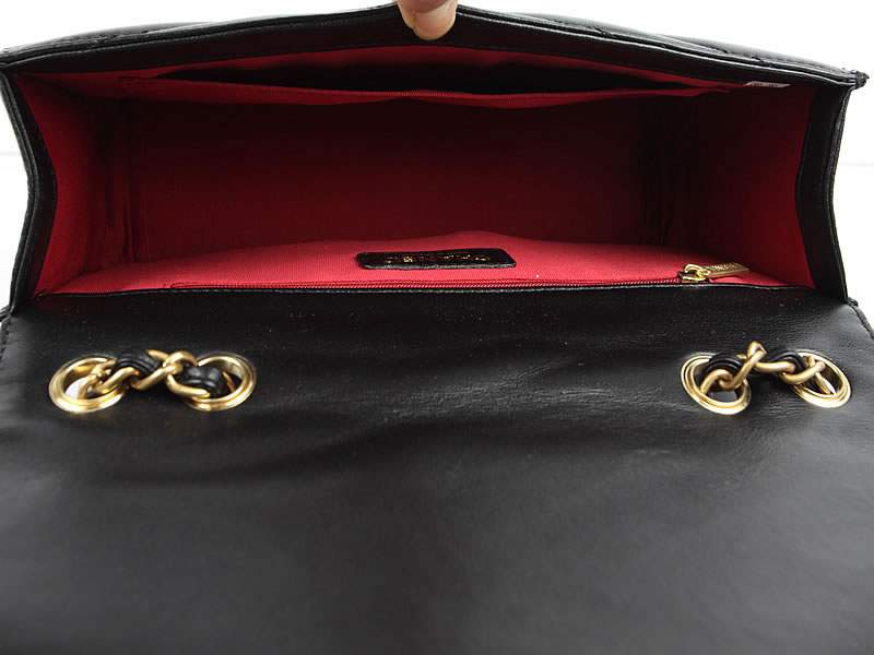 2012 New Arrival Chanel A66839 Mademoiselle Turnlock Flap Bag Black Lambskin - Click Image to Close