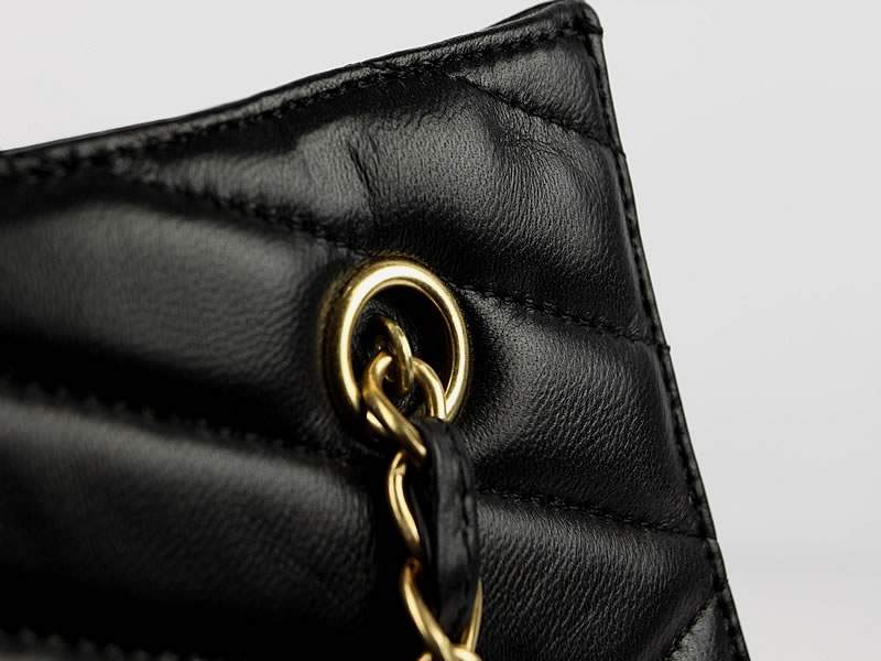 2012 New Arrival Chanel A66840 Black Lambskin Leather Shoulder Bags - Click Image to Close