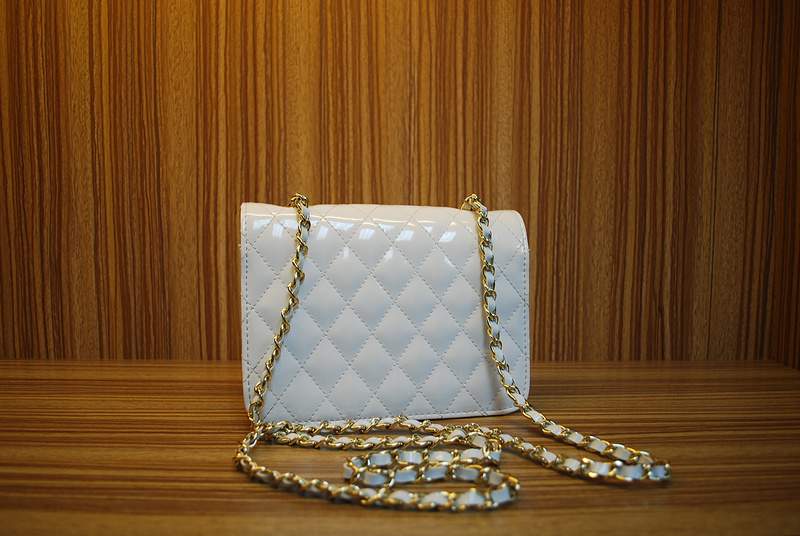 2012 New Arrival Chanel Spring Summer 2012 Patent mini Shoulder Bag A30164 White