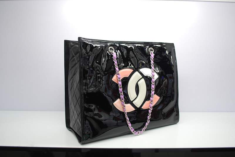 2012 New Arrival Chanel Spring Summer 2012 Patent Leather Shoulder Bag A30165 Black - Click Image to Close