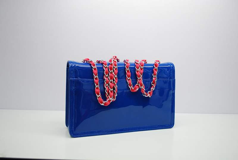 2012 New Arrival Chanel Spring Summer 2012 Patent Leather Shoulder Bag A30170 Blue - Click Image to Close